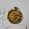 Image 4 : 1972 Eisenhower Dollar, 2025 Penny, & 1776 $20 Gold Replica Coin Pendant 