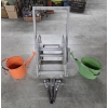 Image 1 : Hose Reel, Two Metal Watering Cans And 3 New Solar Garden Lights