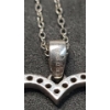 Image 14 : Women's Sterling Silver Ring With Clear Stones Size 6 & Sterling Silver Heart Necklace - Weight 5.3g