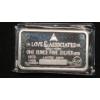 Image 2 : Vintage 1973 J.S Love & Associates Co. Tennis Centennial 1 oz .999 Fine Silver Art Bar-10,000 Minted