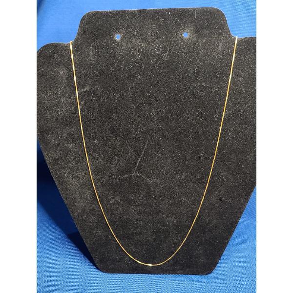 10K Gold 24" Necklace - Weight: 1.3g