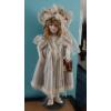 Image 1 : Vintage 32" Porcelain "TIFFANY" By Eloise Massey - As Shown  With Original Hang Tag