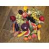 Image 1 : Plush Velvet Faux Fruit & Veggies, Giant Collection Of New Plush Animals