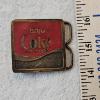 Image 2 : Vintage "Enjoy Coke" Brass Belt Buckle