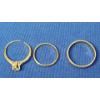 Image 7 : 14K Gold Wedding Bands & 1/3 ct Diamond Ring - Includes Original Paperwork - Total Weight: 6.1g
