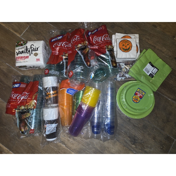 Large Group Of Napkins & Cups