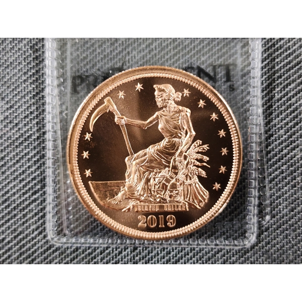 Zombucks 1 ADVP oz .999 Fine Copper Round - 2019 Slayed Dollar	