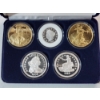 Image 2 : America's Million Dollar Coins Tribute Proof Set Including 24KT Gold & .999 Silver Clad Bronze 