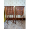 Image 1 : Two Beautiful Matching Bedside Wooden Tables 13"x29"