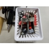 Image 11 : Nice Toolbox, Assorted Tools, Files, Miter Box, Auto Tool Set, Spool of Wire, Level, & More!