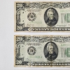 Image 2 : Three United States Green Seal 1934 $20 Federal Reserve Notes - Face Value $60.00