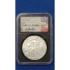Image 1 : 2021-S NGC Eagle Landing T-2 Emergency Production-FDI MS 70 Silver American Eagle- With Signature