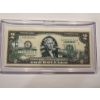Image 1 : 2003 United States Jefferson California $2.00 Bill In Hard Case Holder - Mint Condition - RARE