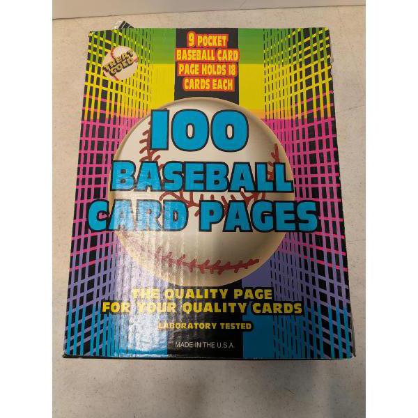 Indians Baseball Cards In Book, & 4 New Packs Of Protectors