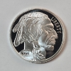 Image 1 : SMI Indian Head Buffalo Silver Round - 1 Troy oz .999 Fine Silver - Mint Condition