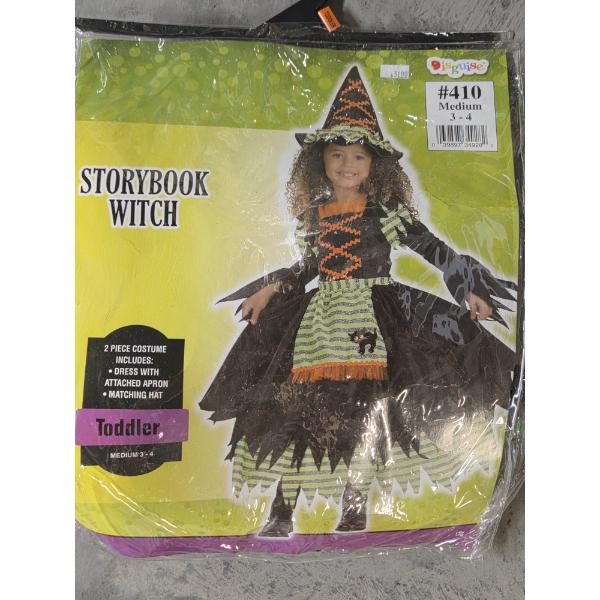 Brand New Adorable Toddler 3-4 Storybook Witch Costume