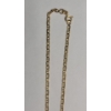 Image 6 : 14K Yellow Gold Detailed Cross Pendant On 14k Yellow Gold 20" Mariner Link Necklace - Weight: 4.6g