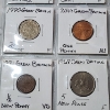 Image 5 : Two Binder Pages Filled with Assorted World Coins: Great Britain & British Caribbean Territories