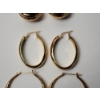 Image 3 : 3 Pairs of 14K Gold Earrings TW: 9.0g