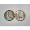 Image 1 : Two 1964 90% Silver Kennedy Half Dollars FV: $1.00