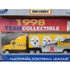 Image 3 : Officially Licensed NFL 1997 & 1998 Pittsburgh Steelers Limited Edition Truck & Trailer Toys In Box