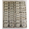 Image 1 : Lot of 20 United States Blue Seal $1 Silver Certificates - Face Value $20.00