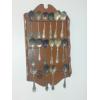 Image 1 : Vintage Collectible Spoon Collection Including Wall Rack - See Pics