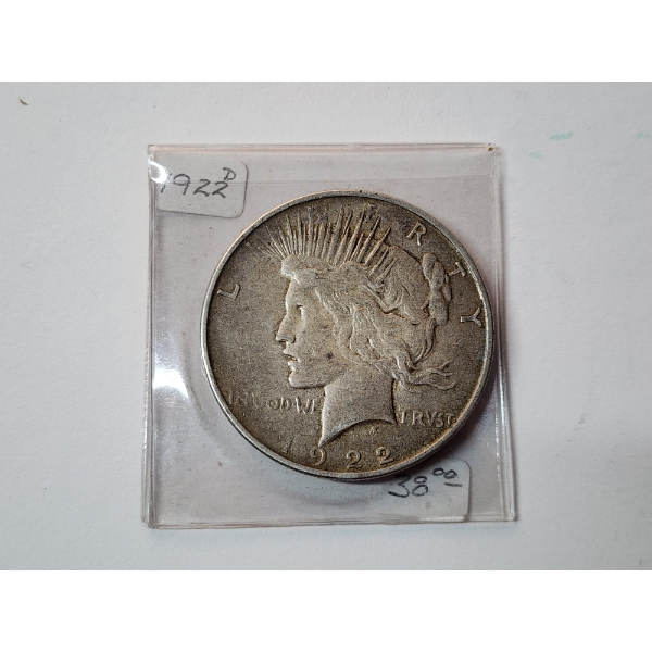 1922-D Silver Peace Dollar 