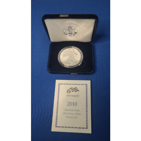 2010-W U.S Mint 1 oz Silver American Eagle Proof Coin