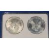 Image 4 : NGC 1986 & 2020 GEM Uncirculated Mercanti's Original Eagle Design 1 Oz Fine Silver Eagles