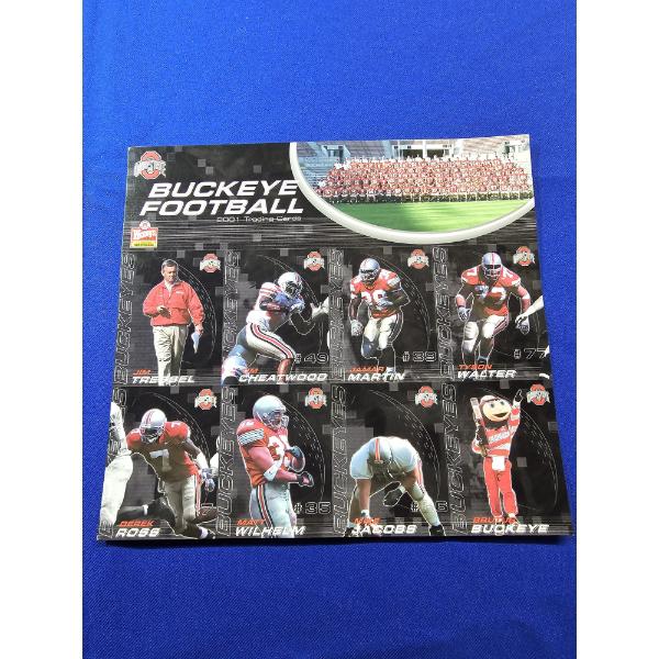 Ohio State Buckeyes Football 2001 Uncut Set - 8 Cards