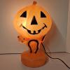 Image 1 : Vintage Jack O' Lantern Pumpkin Tabletop Lighted Blow Mold Decoration (12")