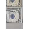 Image 3 : (3) United States Series 1934 B, 1934 C & 1953 A $5 Silver STAR Certificates - Face Value: $15.00
