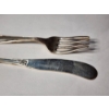 Image 7 : Reed & Barton Sterling Silver Fork & Knife With Stunning Dancing Flowers Design Weighing 42 Grams