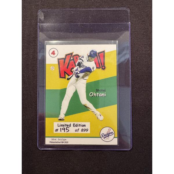 Shohei Ohtani Los Angeles Dodgers Kaboom Baseball Card - Mint - Low Production - 195/899