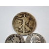 Image 2 : Three United States 90% Silver Coins: 1920 Half Dollar, 1926 & 1960 Quarters