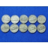 Image 4 : x10 Assorted Years Jefferson Wartime Nickels FV: $0.50