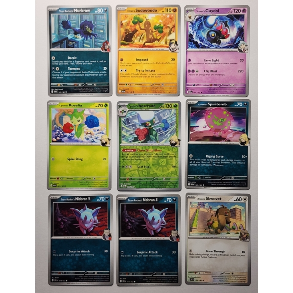 Nine Assorted Destined Rivals Trainer Owner Pokemon Trading Cards Including Reverse Holo! ~ ALL MINT