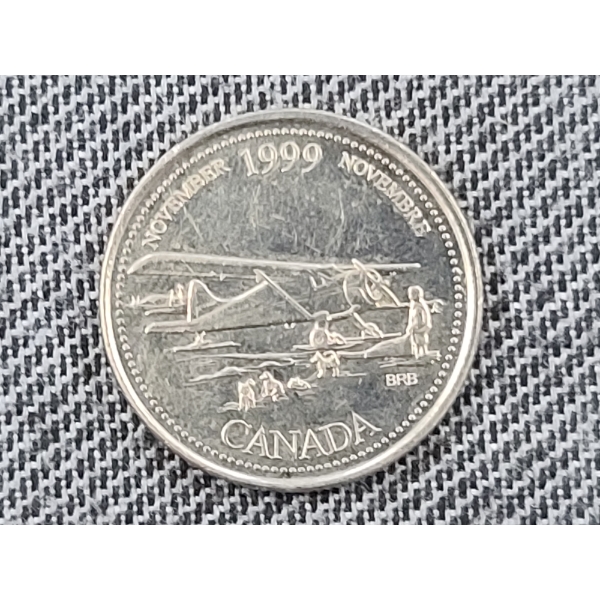 1999 Canadian November Commemorative Quarter - Circulated