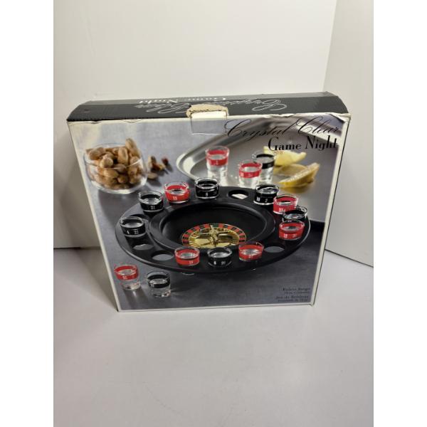 Crystal Clear Game Night - Shot Glass Roulette Game