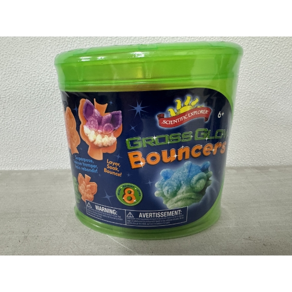 Gross Glow Bouncers - Glow In The Dark Bouncing Toys - Brand New - Ages 6+