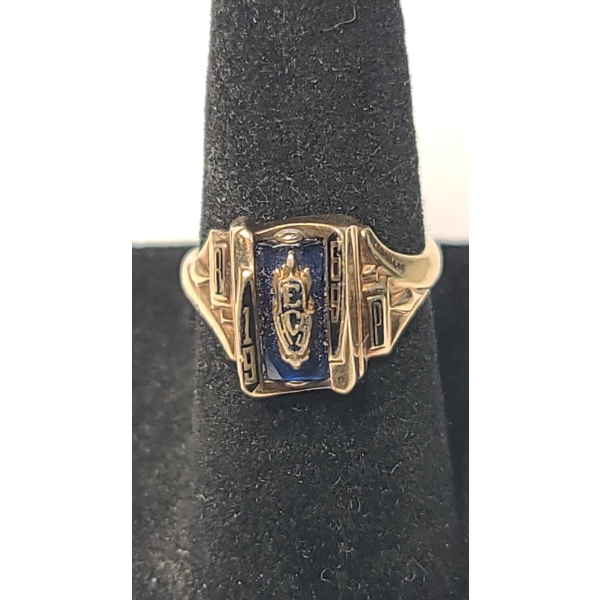 Jostens 10K Yellow Gold 1969 Class Ring - Size 5 - Weight: 3.9g