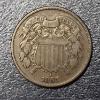 Image 1 : RARE 1865 2c Piece - Copper 2c - See Pics