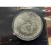 Image 4 : 1987 US $1 Silver Eagle - 1 oz .999 Fine Silver & Eagle from Great Seal Stamp - Commemorative w/ COA