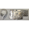 Image 3 : Lot of Jewelry incl 2 Sterling Silver Pins and a Mirror with "L" Engraved