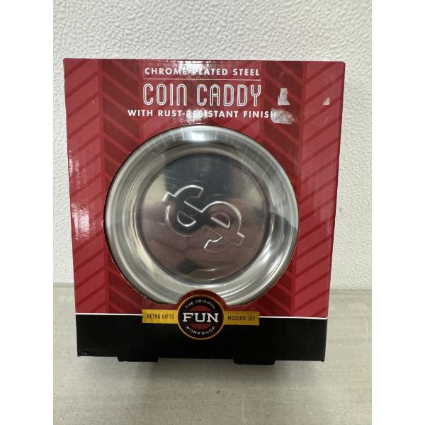 Brand New Rust Resistant Chrome Coin Caddy - New In Box