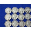 Image 2 : Lot of 20 Assorted Year Silver Mercury Dimes FV: $ 2.00