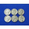 Image 1 : Lot of 6 Assorted Wartime Jefferson Nickels 