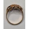 Image 7 : 10K Black Hills Gold Tri-Color Ring (Size 7) & 10K Gold Pair Of Matching Earrings-Total Weight: 4.7g
