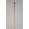 Image 4 : Sterling Silver 7" Bracelet With Red Garnet - Weight: 7.5g